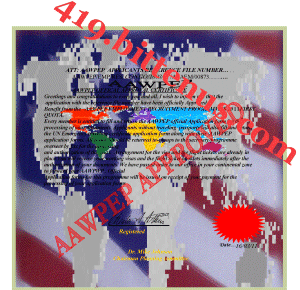 AAWPEP APPROVAL CERTIFICATE